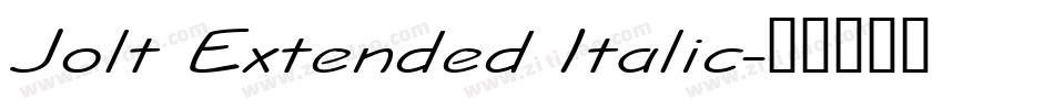 Jolt Extended Italic字体转换